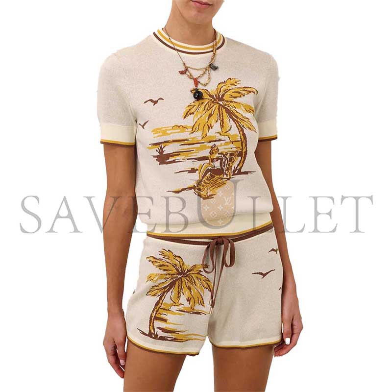 ZIMMERMANN DAYLIGHT JACQUARD TEE 2637TRS263